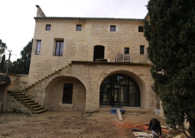 Menuiseries aluminium dans un mas provençal